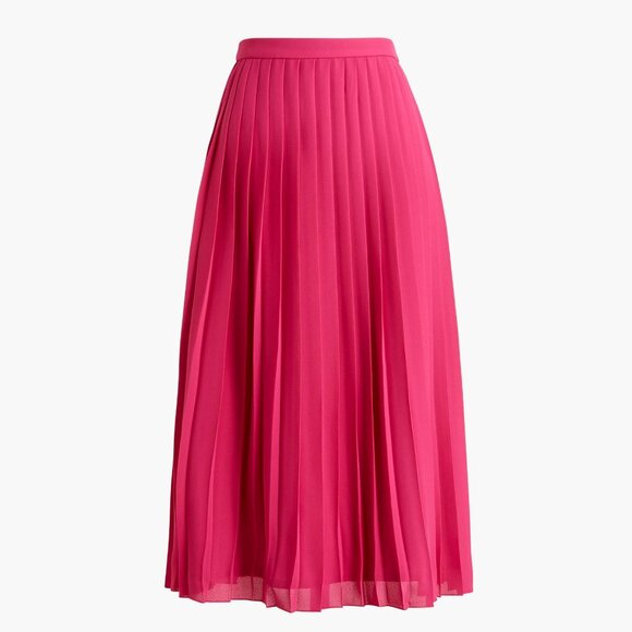 NWT J Crew Factory Pleated Midi Skirt XXS - Picture 1 of 2